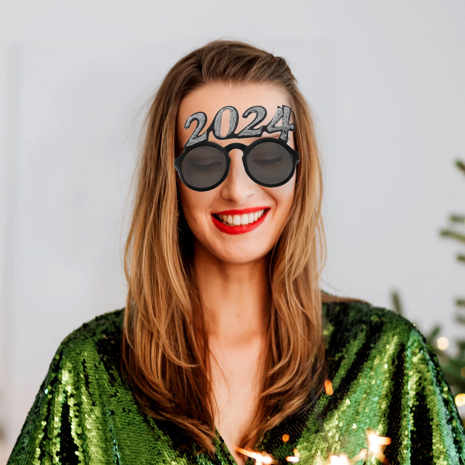 

Number Eyeglass New Year Party Funny Glass Novelty 2024 Eyewear Photo Prop