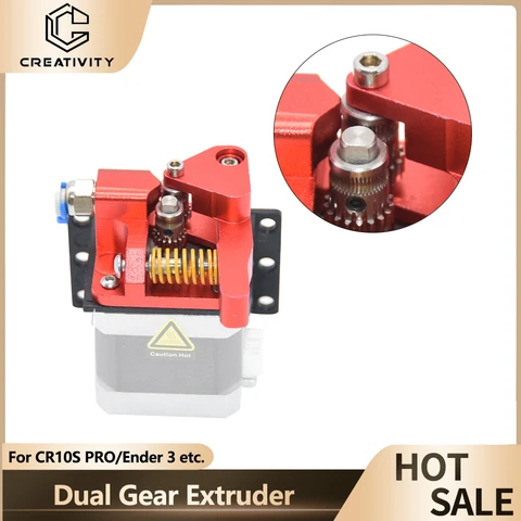 Двухступенчатый экструдер для CR10S PRO/Ender 3/Φ PRO прямой Алюминиевый Экструдер, левосторонний экструдер, обновленный правый экструдер - изображение