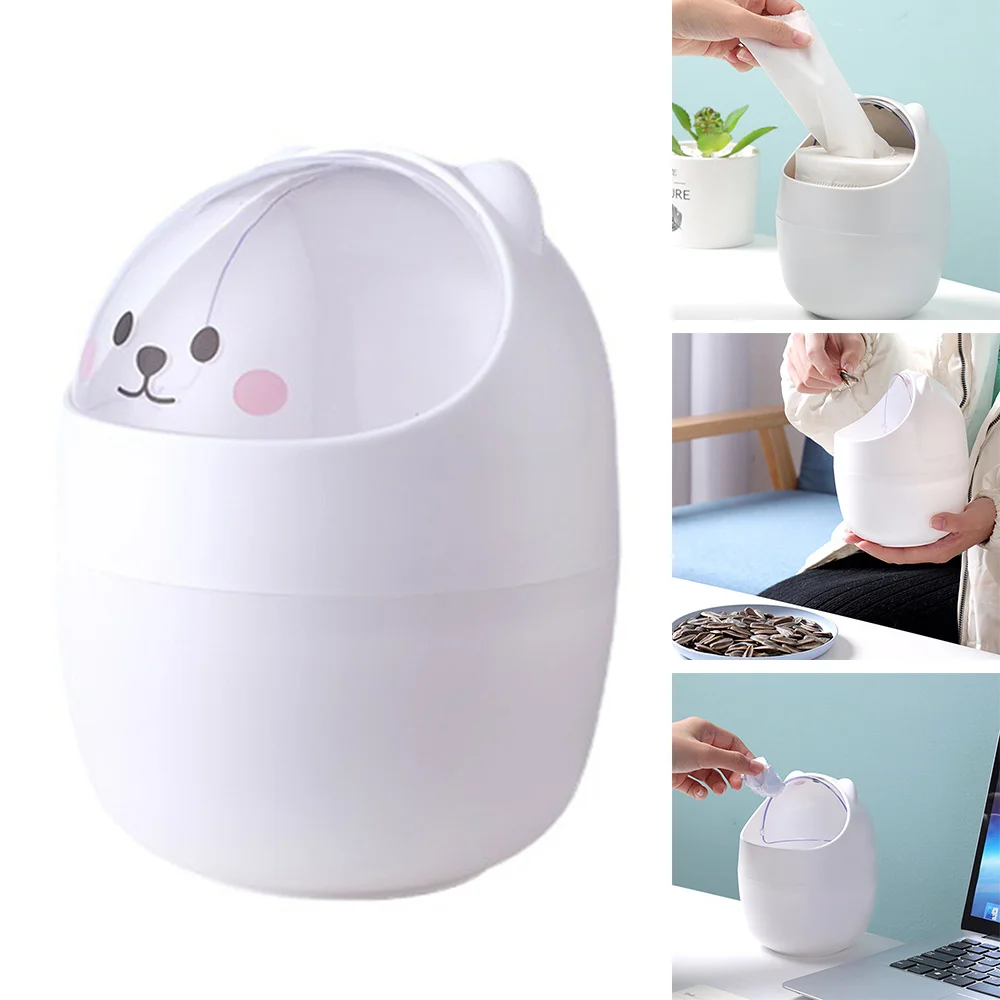 

Мини мусорная корзина, мультяшный контейнер для мусора в автомобиле, Настольная корзина для хранения, портативный домашний стол, офисные пр...