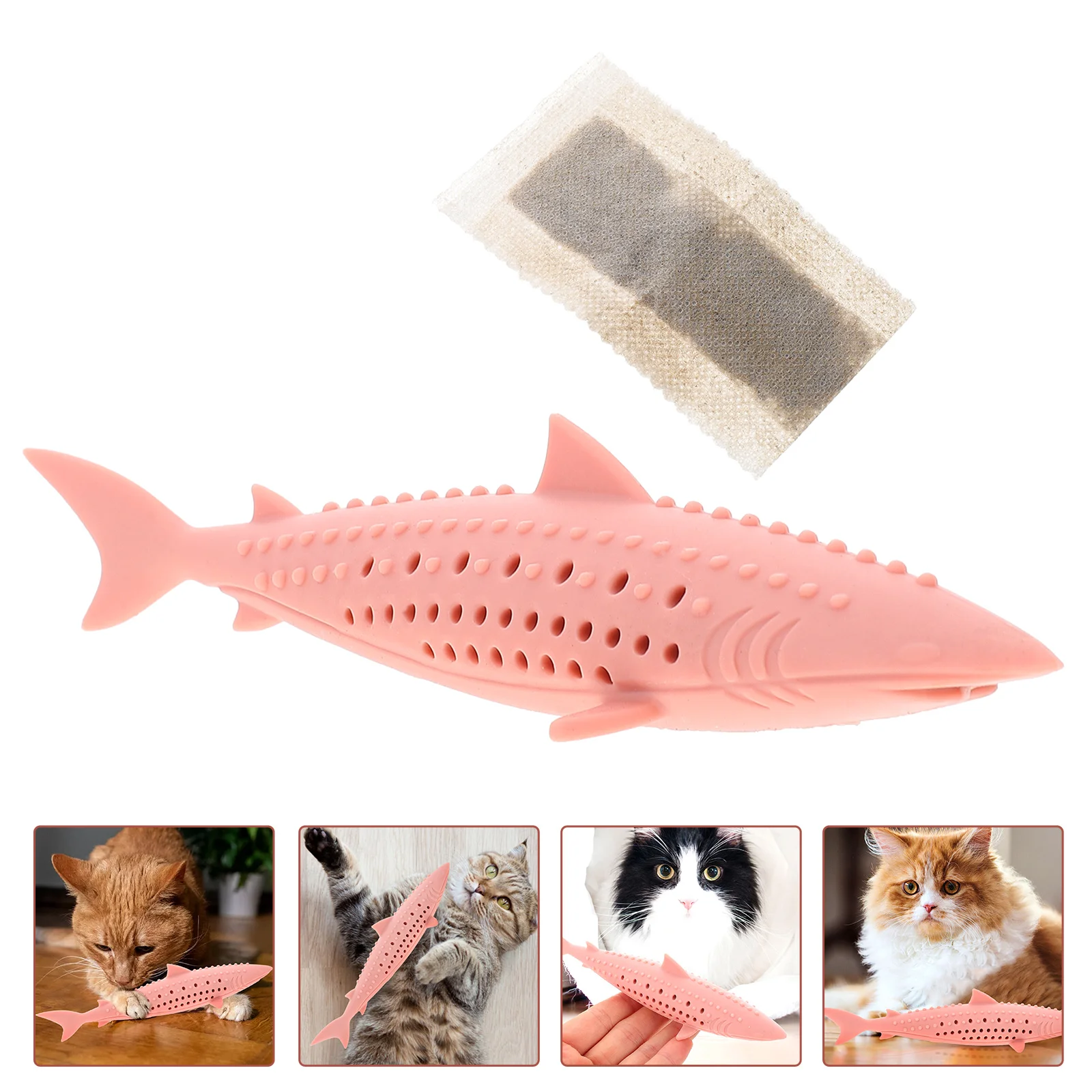 

Cat Toy Toys Chew Kitten Catnip Interactive Teething Cats Stuff Silicone Teaser Plaything Pet Biting Teether Chewing Scratch