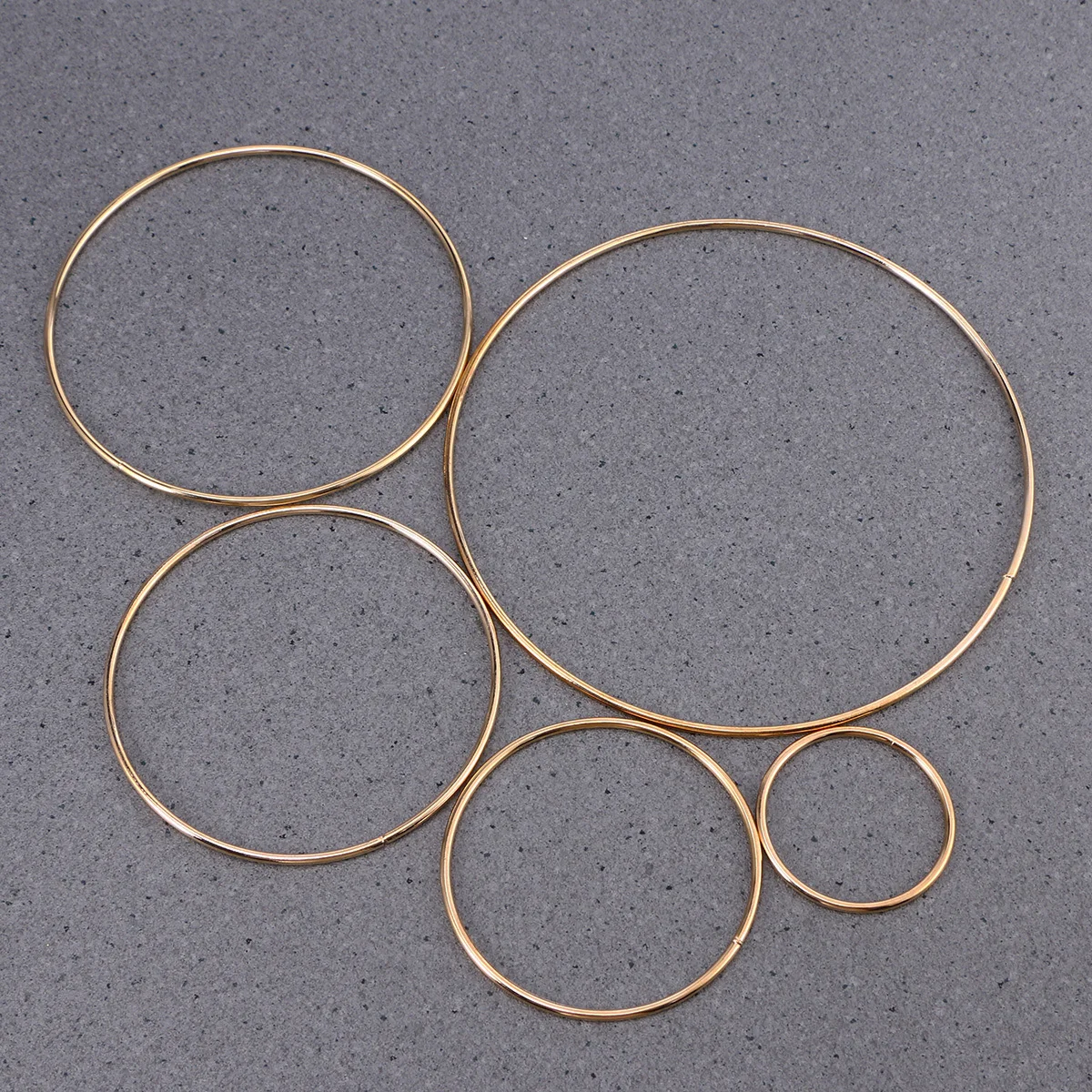 

5 Pcs Dream Catcher Hoops Brass Floral Ring Ringd Apparel Metal Hoops DIY Accessory