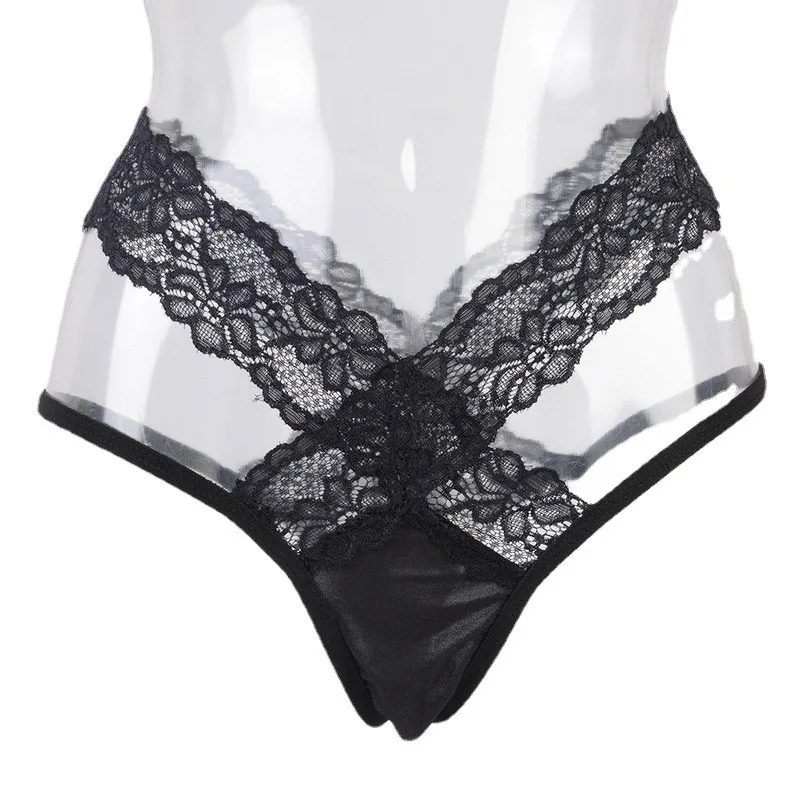 

1Pc G-string Panties Lace Women's Underwear Sexy Panties Female Underpant Thong Black Color Panty Lingerie Perspective Intimates