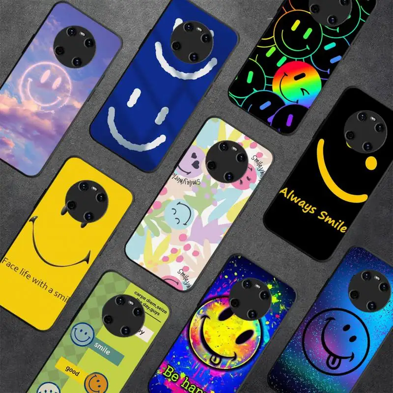 

Cute Smile Face Phone Case For Huawei Y 5 Y62019 Y52018 Y92019 Luxury funda case for 9prime2019