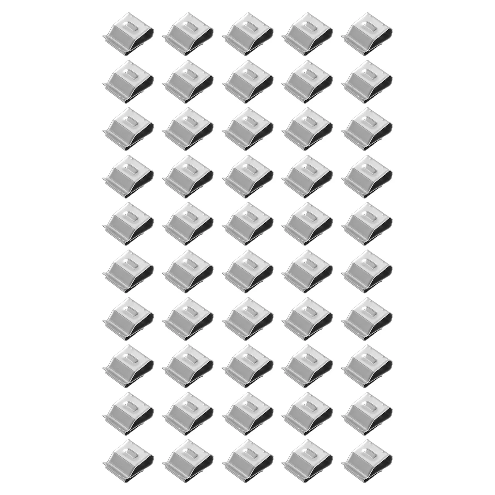 50 шт. Кабельный зажим 2 провода из нержавеющей стали крепежный держатель зажима