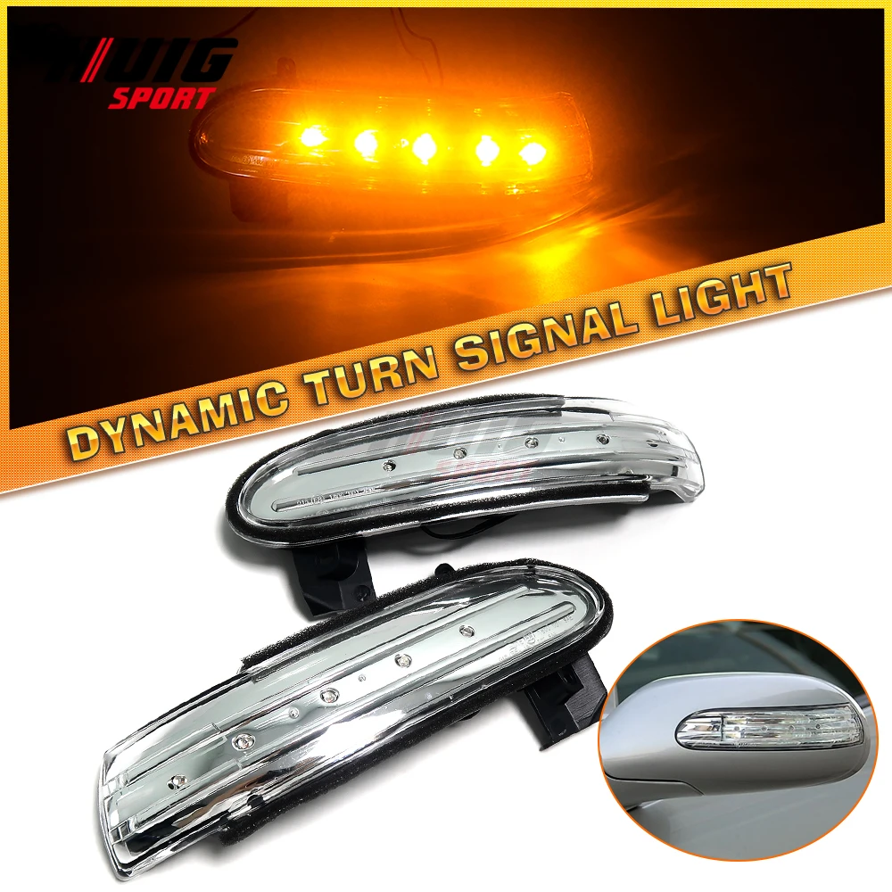 

2x LED Dynamic Turn Signal Light Sequential For Benz SLK Class R171 W171 2004-2008.12 Prefacelift SL Class R230 W230 2002-2008