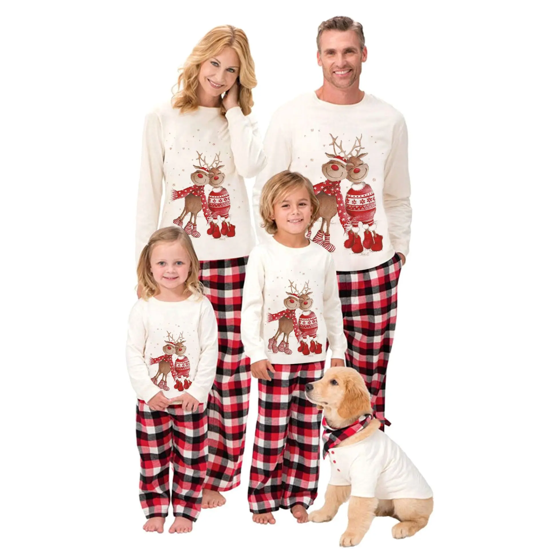 

Семейный Рождественский пижамный комплект, олень, мама, дети, взрослые, дети, Рождество, семейные одинаковые наряды 2023, Рождественская Пижама, семейная одежда