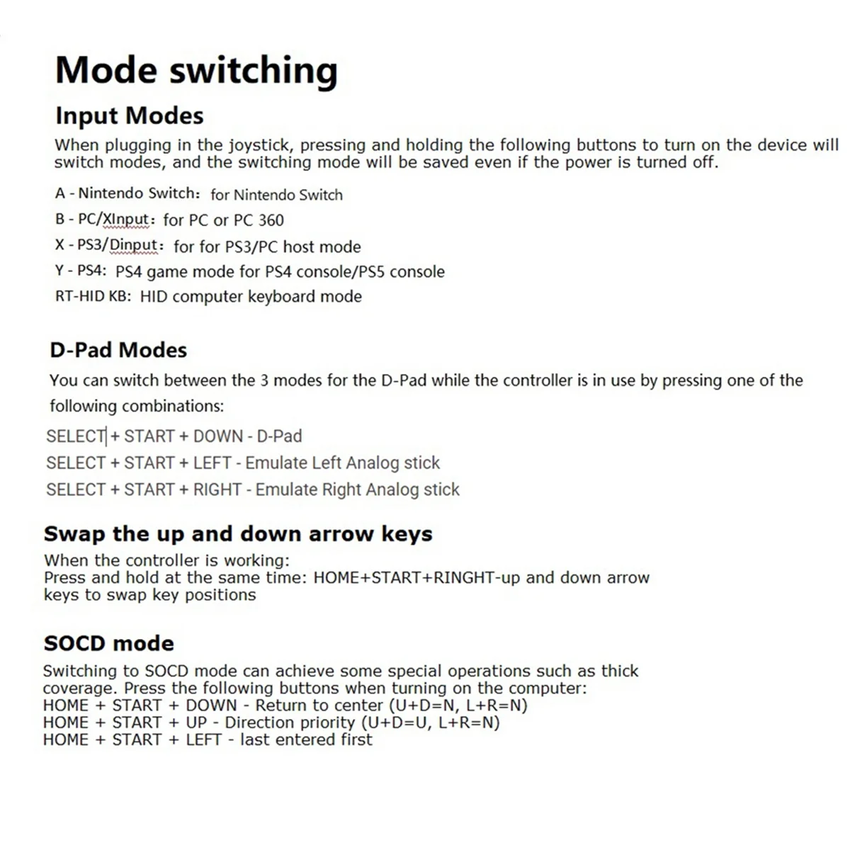 Аркадный джойстик Hitbox Street Fighter Контроллер Fight Stick Игровой контроллер Механическая