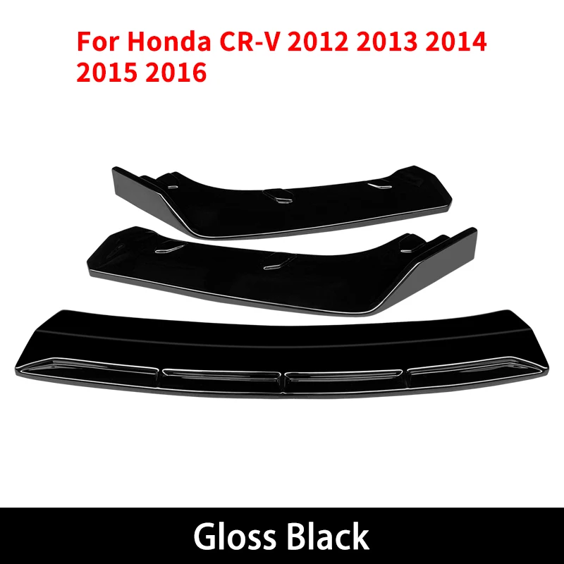 

Для Honda CR-V 2012-2016 2014 аксессуары из углеродного волокна ABS для переднего бампера автомобиля Комплект губ для тела спойлер подбородок