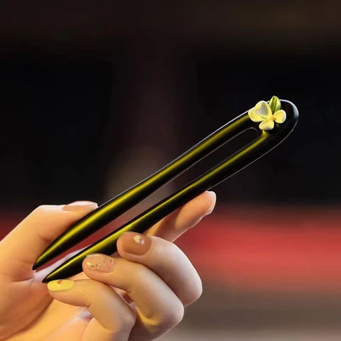 Деревянная заколка для волос U-образная ACRDDK