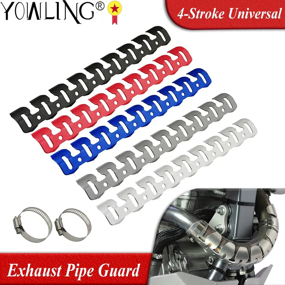 

4-Stroke Motorcycle Exhaust Muffler Pipe Leg Protector Heat Shield Cover Resistant FOR Honda CRF150RB CRF450R CRF250R Dirt Bike