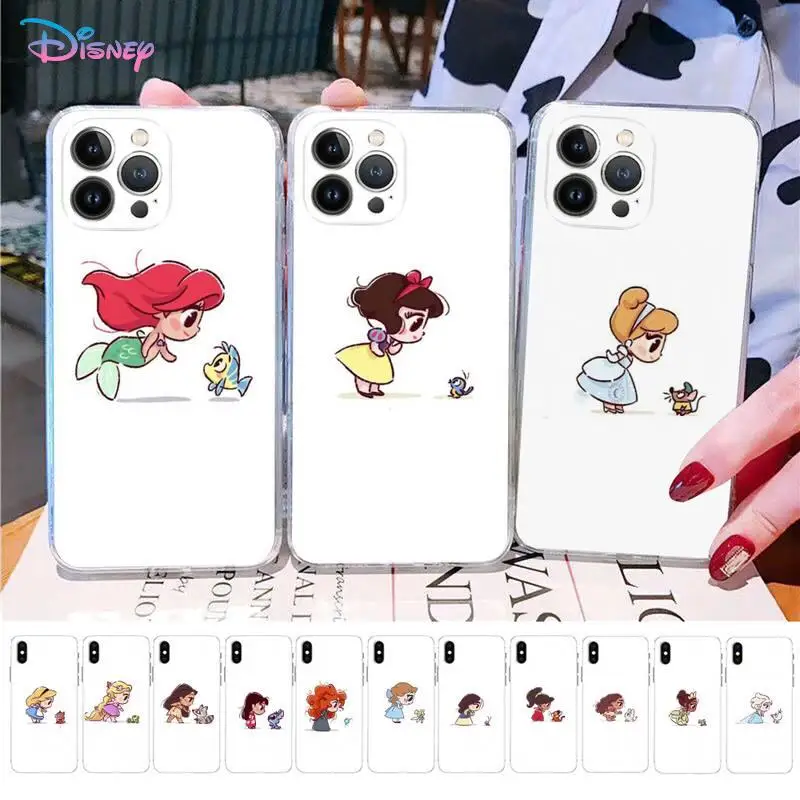 

Disney Mini Princesses Phone Case for iPhone 11 12 13 mini pro XS MAX 8 7 6 6S Plus X 5S SE 2020 XR case