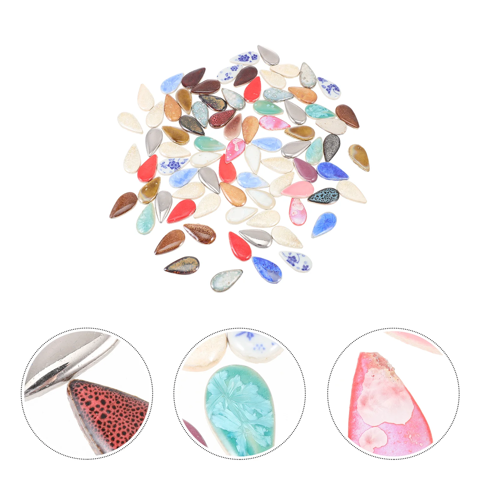 

Mosaic Tiles Ceramicpieces Crafts Glass Tile Supplies Petal Diy Stained Porcelain Chips Bulk Making Bathroom Crystal Flowerpots