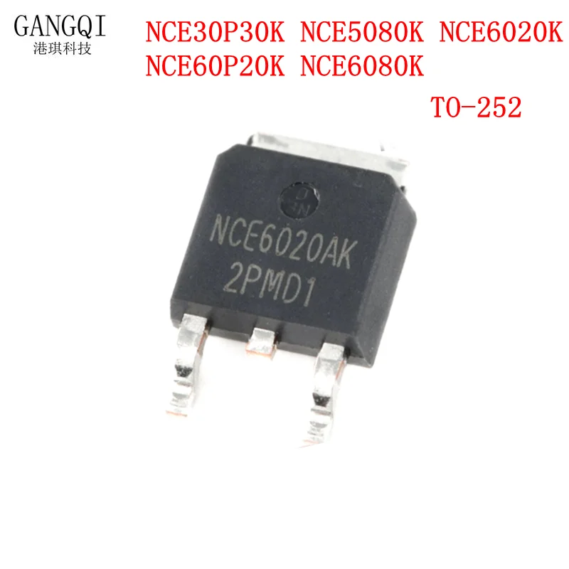 10 шт., новая модель телефона NCE30P30K NCE5080K NCE6020K NCE60P20K NCE6080K NCE30P30 TO-252 NCE5080 NCE6020 NCE6080