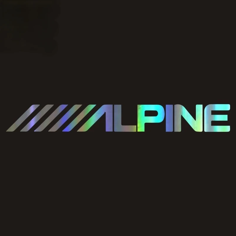 

Fashion Car Sticker Alpine Logo Automobiles Motorcycles Accessories Reflective SUV Fine Decal Decor Graphic Vinyl Decal