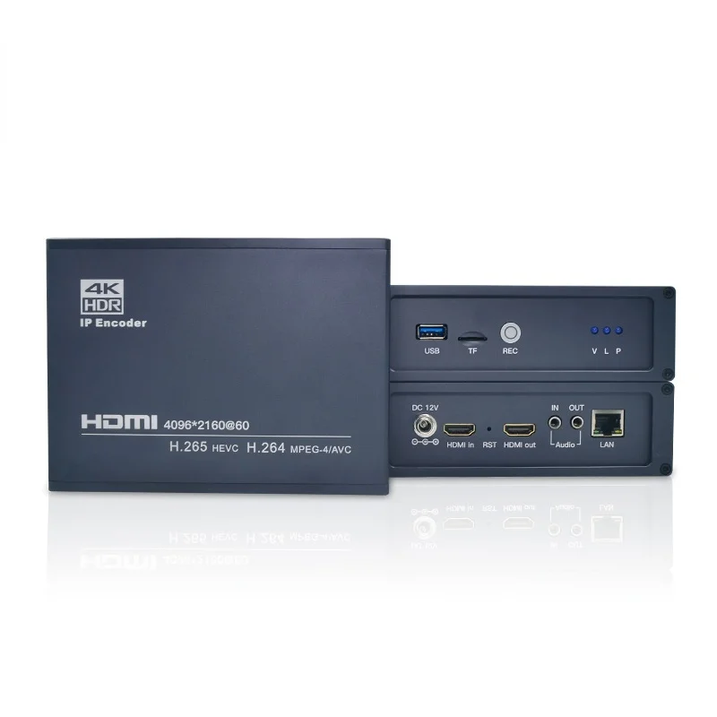 

Кодировщик H.265 HEVC 4K 60fps UHD HMDI Video Live поддержка RTMP RTSP UDP протокоcd