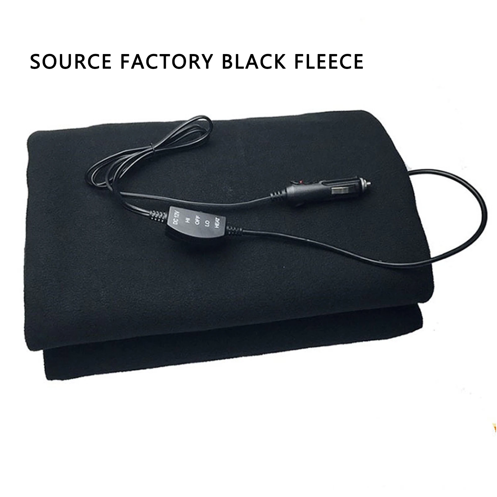 

Plaid Electric Heated Blanket Mat for 12V Car Suv Rv Fleece Heated Blanket Temperature Adjustable Warm Blanket for Autumn Winter