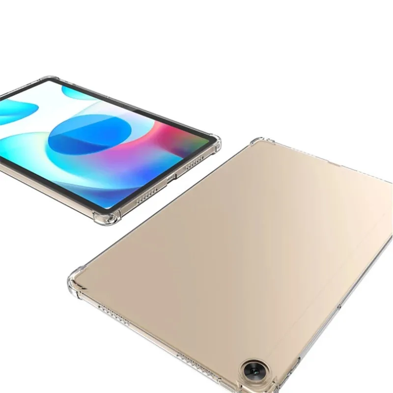 Мягкий чехол TPU для планшета Realme Pad 10.4 новая защитная оболочка матовая прозрачная крышка с воздушными подушками, ударопрочный чехол.