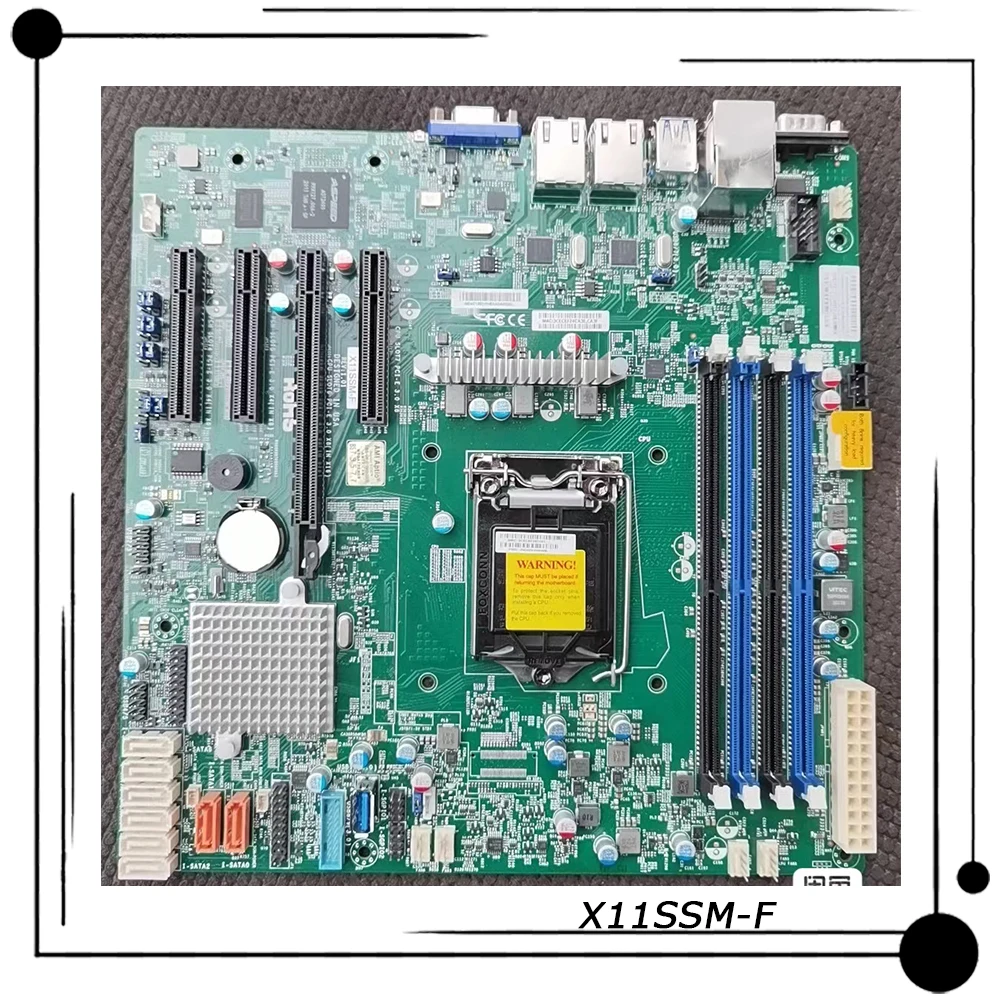 

X11SSM-F для материнской платы Supermicro Server Micro-ATX, LGA 1151 C236, чипсет с поддержкой E3-1200 v6/v5 7-й/6-й серии i3, полностью протестирован