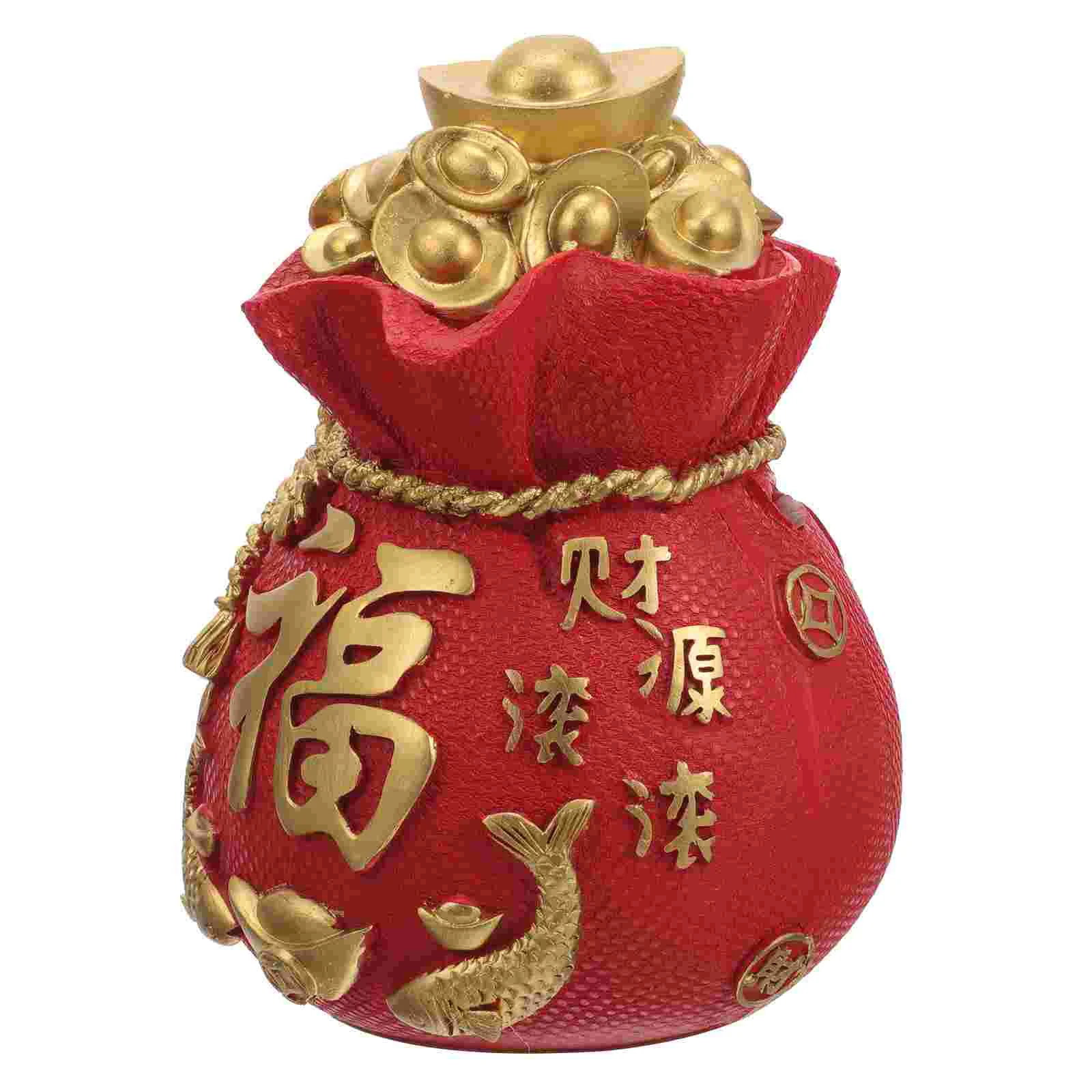 

Tabletop Decorative Money Holder Chinese Style Piggy Bank Lucky Model New Year Gift Piggy Bank