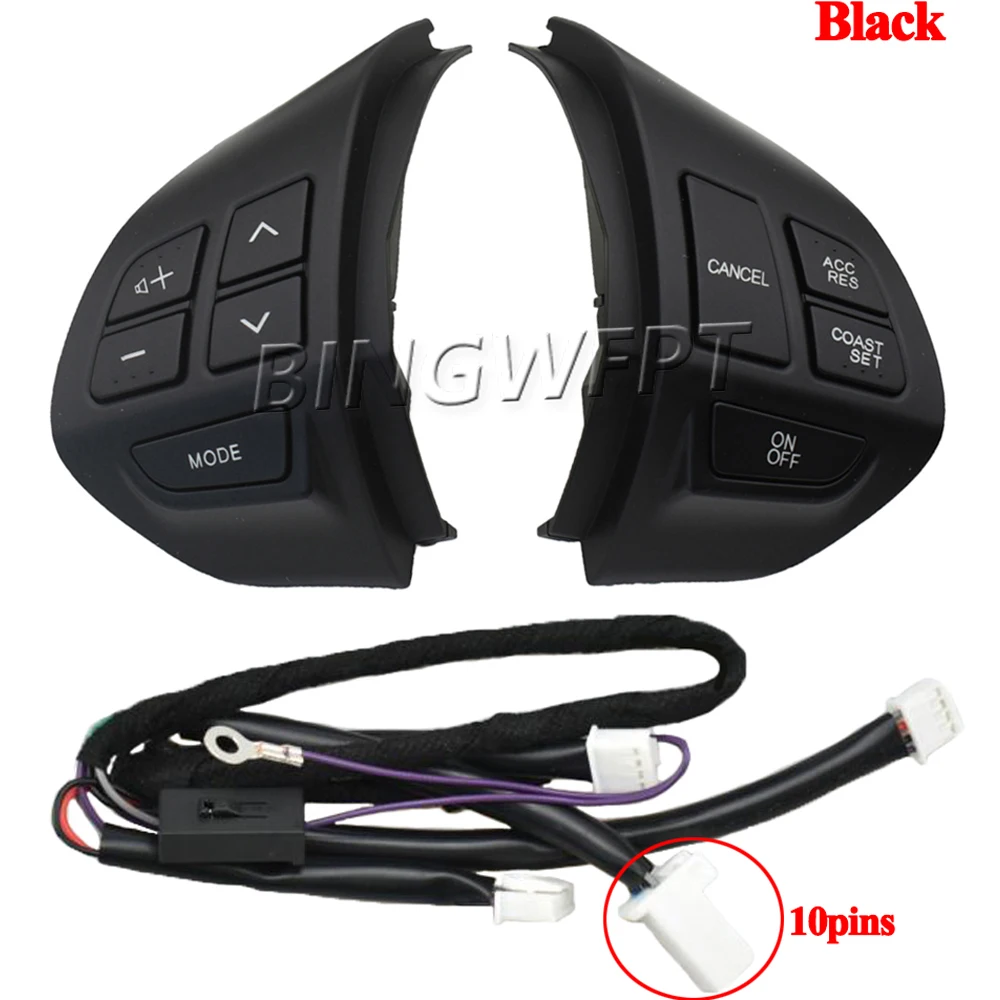 

BINGWFPT Кнопка рулевого колеса переключатели круиз-контроля для Mitsubishi Lancer CX 10 Lancer X Outlander ASX Colt Pajero Sport RVR