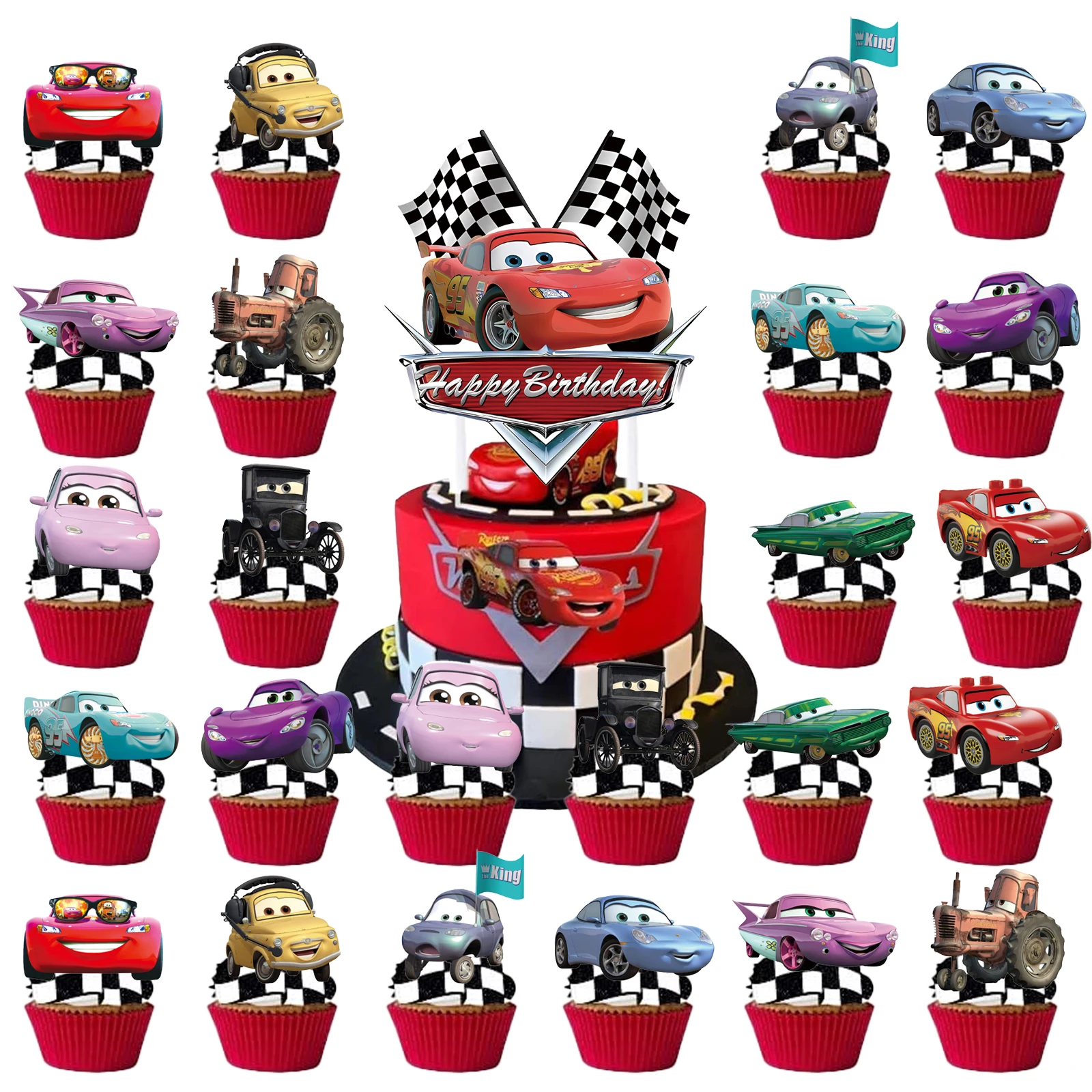 Топперы для торта Disney Lightning McQueen