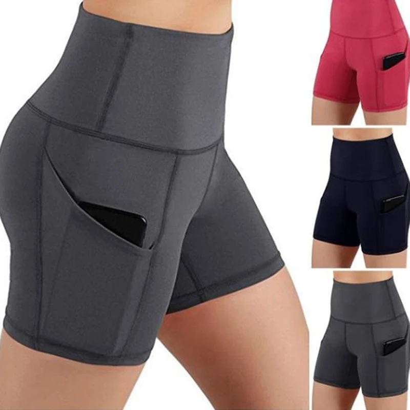 

Fashion Solid Color Yoga Shorts Female Slim Sports Training Running Shorts Breathable Comfortable Hip Raising Pants