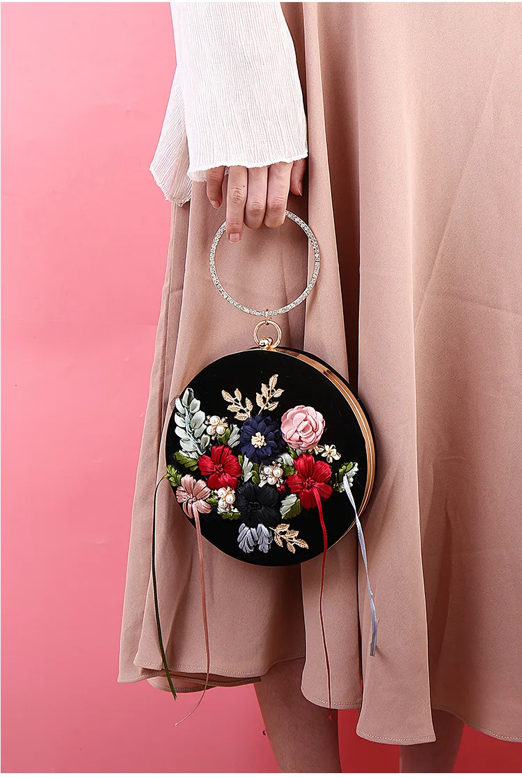 Сумка для ужина в стиле ретро Модная элегантная женская сумка через плечо ручная