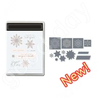 2022 christmas new arrival beautiful snowflakes clear stamps or metal cutting dies sets for diy craft making card scrapbooking