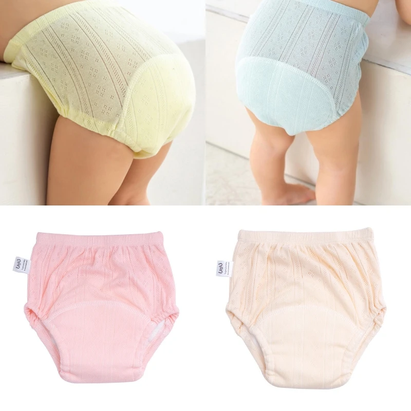 

5 Types Newborn Training Pants Baby Shorts Solid Color Washable Underwear Boy Girl Cloth Diapers Reusable Nappies Infant Panties