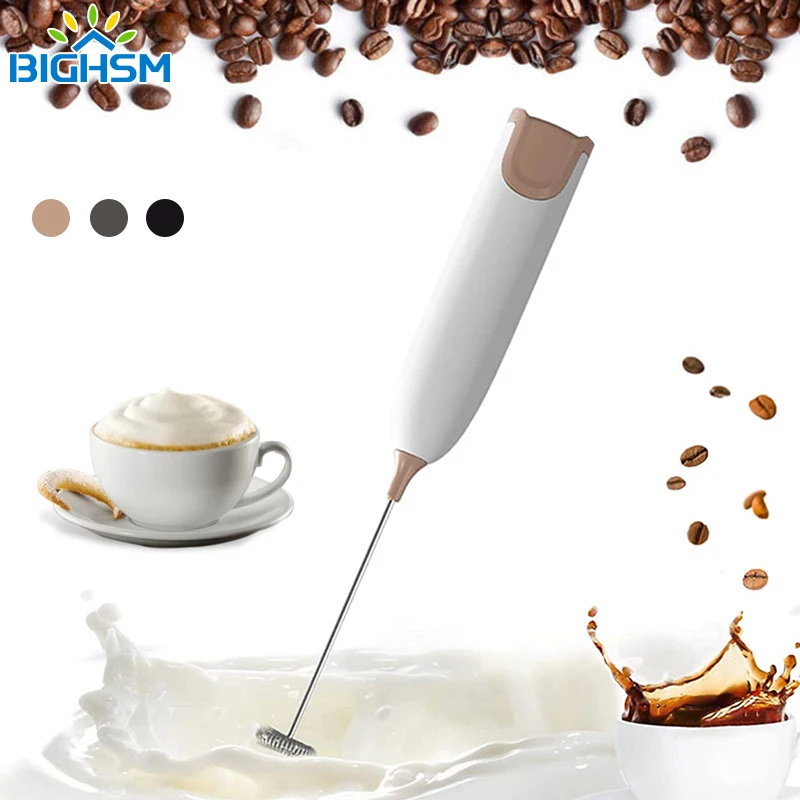 

Electric Milk Frother Kitchen Drink Foamer Whisk Mixer Stirrer Coffee Cappuccino Creamer Whisk Frothy Blend Whisker Egg Beater