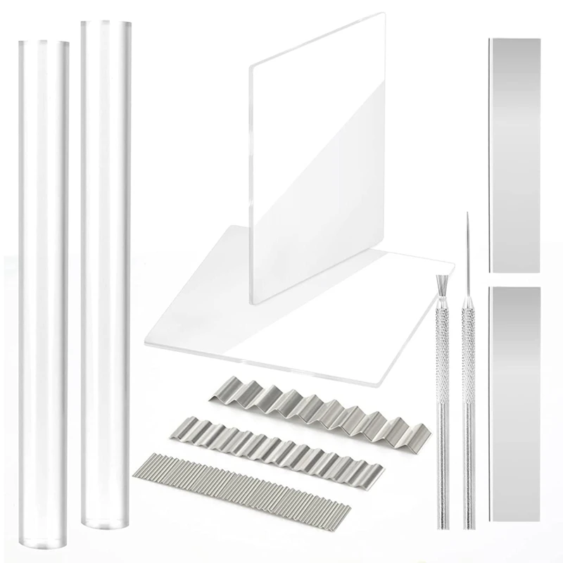 

11 Pieces Clay Blade Set Polymer Clay Cutters Tools With Roller Sheet For Clay DIY Shaping Modelling Slicing Sculpting