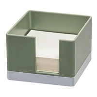 memo box stylish round edges large capacity school supplies stationery organizer sticky note holder