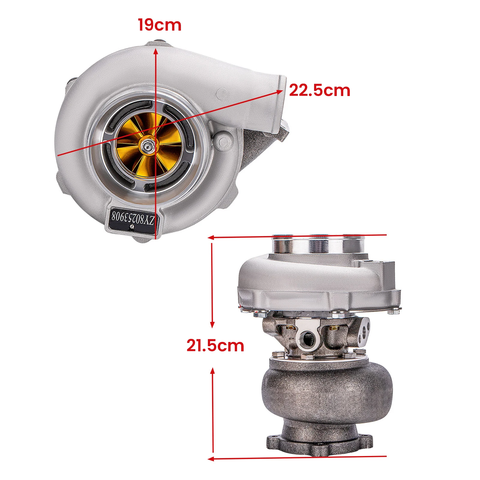 Турбокомпрессор GT30 GT3037 GT3076R со стальными колесами турбокомпрессор 500 л.с. +