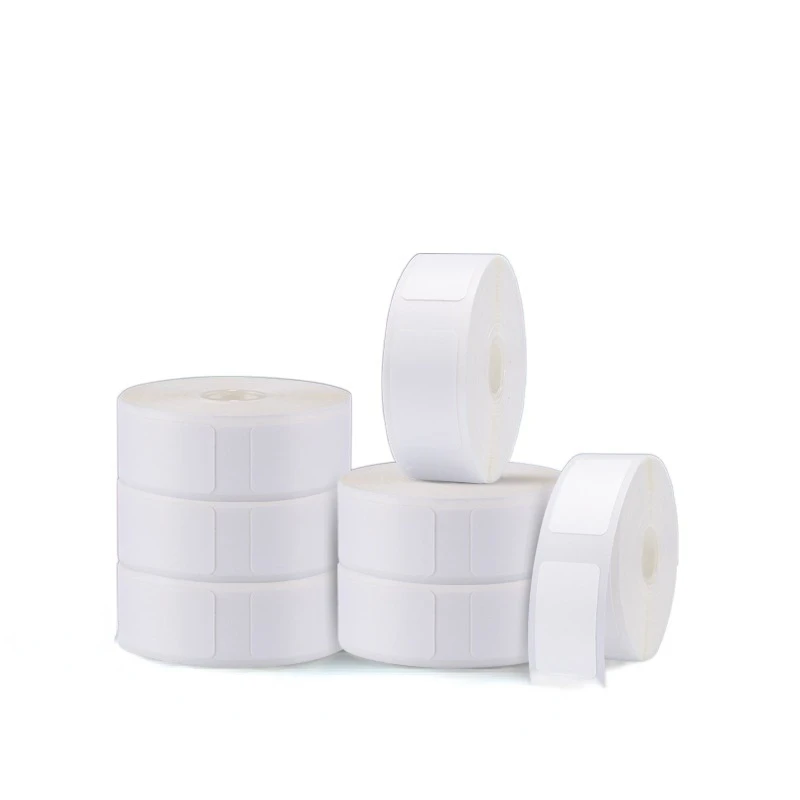 

3 Roll P50 P80 Wireless Bluetooth Portable Thermal Printers 12x22mm Mini Label Sticker Pure Color Printing Paper Free Logistics