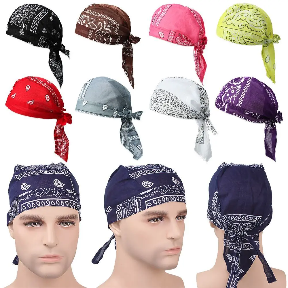 

Men Women Elastic Quick Dry Cancer Chemo Hat Headscarf Bandana MuslimTurban Hair Loss Cap Pirate Hat