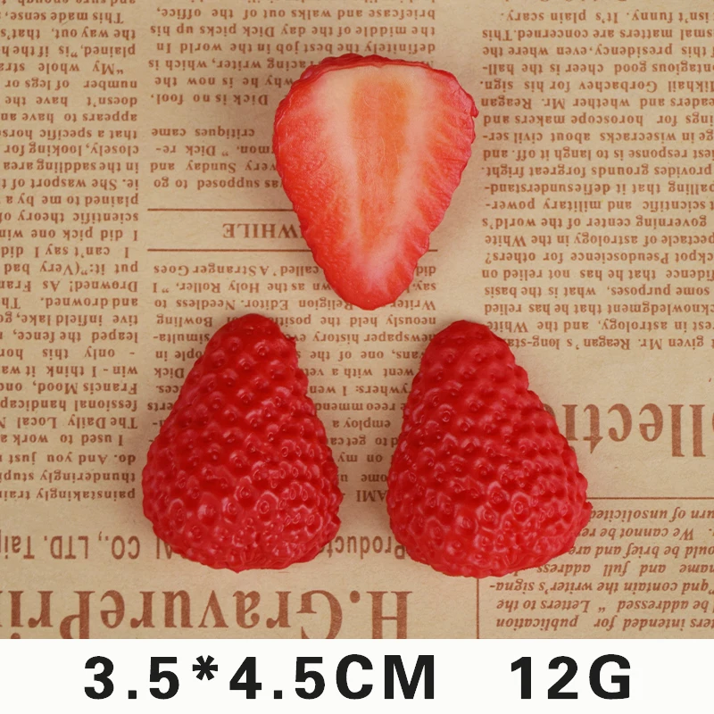 

Искусственные ломтики клубники из ПВХ