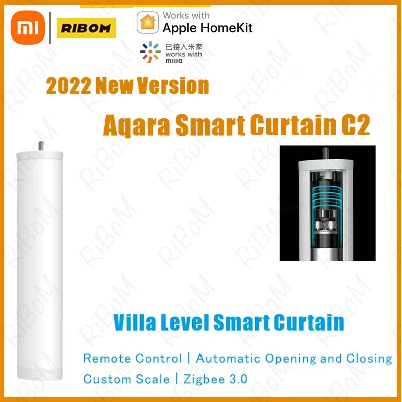 

New Aqara C2 Curtain Motor Remote Control Wireless Smart Motorized Electric Timing Homekit Villa Level Zigbee 3.0 Home Ecosyst