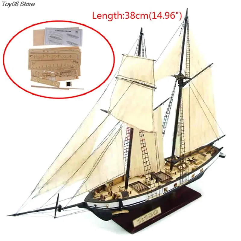 

Новинка 1:130, модель корабля «сделай сам», Классическая деревянная лодка, украшение из дерева