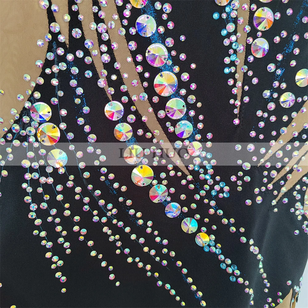 Трико LIUHUO для ритмической гимнастики индивидуальный костюм взрослых и женщин