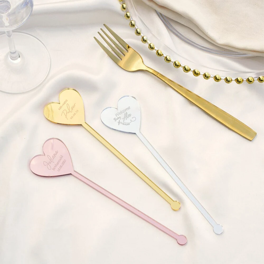 

Custom Personalized Acrylic Beverage Stirrers Wedding Decoration Bachelorette Party Wedding Name Name Wedding Table Centerpiece