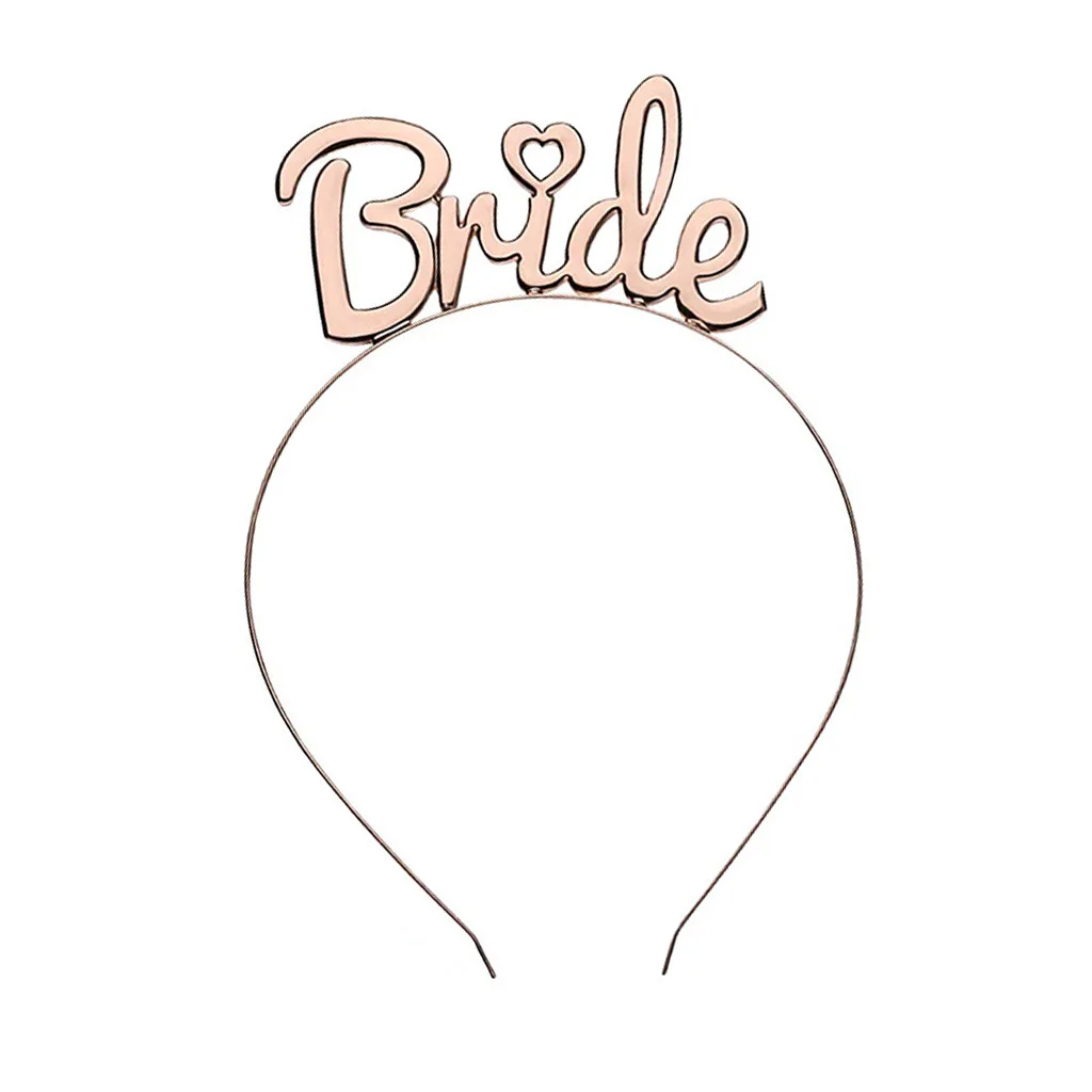 Повязка на голову с буквенным принтом для невесты костюм бретельками подружки