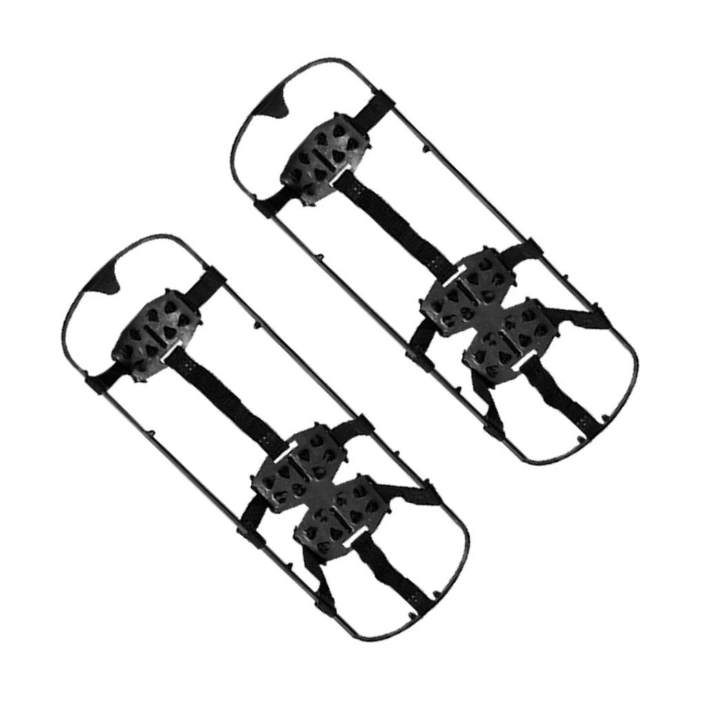 

1 Pair 24-tooth Snow Grip Shoe Cleat Ice Non-slip Over Shoe Spikes Snow Gripper Boot Traction Cleat, M