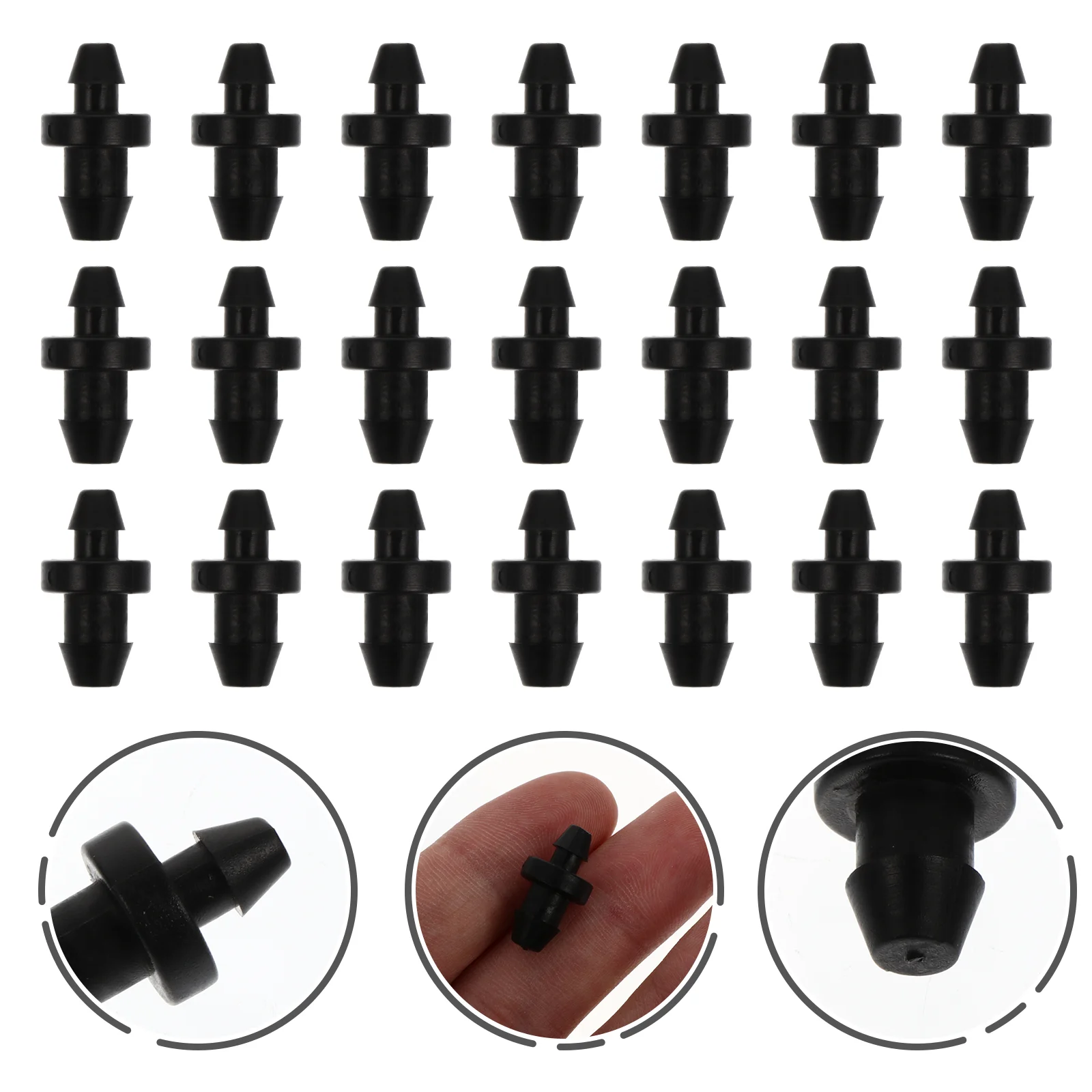 

150 Pcs Pipe Kit Garden Tube Plug Black Drip Irrigation End Piping Punch Hole Capillary