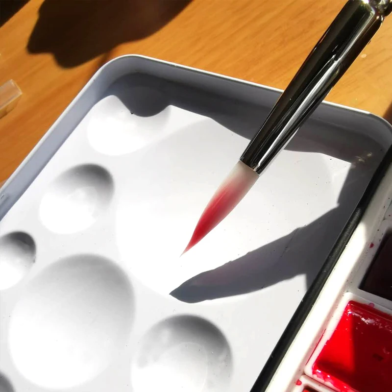 

V11 волосы из круглого армированного волокна (синтетические), акварельная краска, кисть для акварели, кисти для рисования акварелью, остроконечные