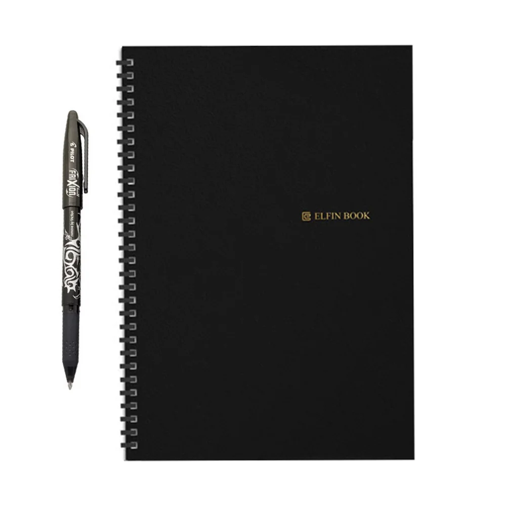 

Elfinbook Smart Reusable Erasable Spiral A5 B5 Notebook Paper Notepad Journal Drawing Painting Pocketbook like Rocketbook