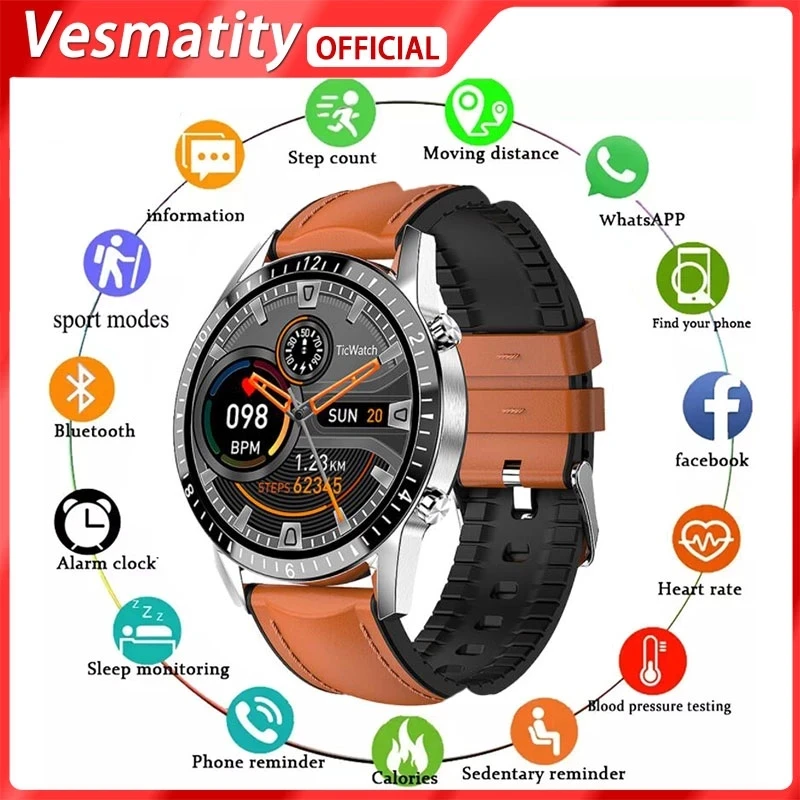 

100% Original I9 Smart Watch Full Touch Round Screen Call Smartwatch Men Women Sports Fitness Waterproof Watch PK L13 GT2