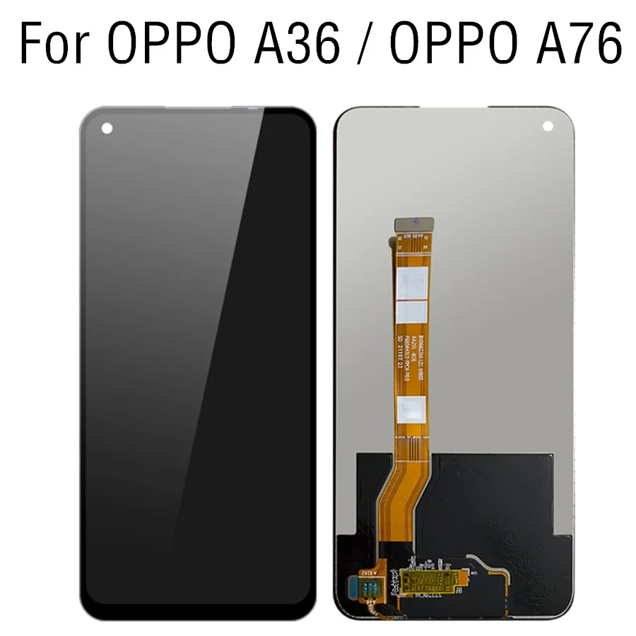 

ЖК-дисплей 6,56 дюйма для OPPO A36 PESM10, сенсорная панель, дигитайзер, замена для Oppo A76 CPH2375, экран в сборе