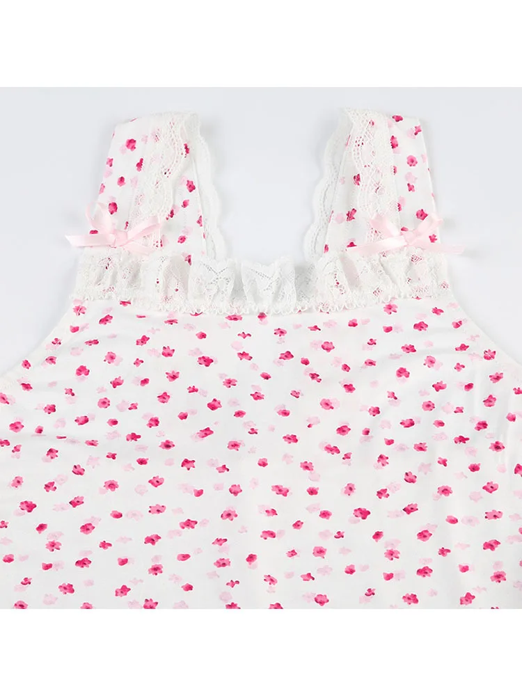 Absobe кружевной бант лоскутный комбинезон с цветочным принтом женский квадратным