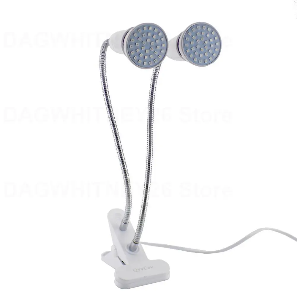 36 54 72 Светодиодный светильник для выращивания растений E27 Лампа с двумя лампами и