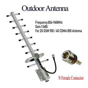 ZQTMAX 13dB 9 Unit Yagi антенна для gsm cdma усилитель сигнала 800 850 900 MHz GSM CDMA B20 band repeater 2G 4G усилитель сигнала